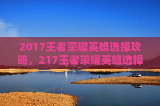 2017王者荣耀英雄选择攻略，217王者荣耀英雄选择攻略，从基础定位到赛场策略，全方位解析如何选择合适英雄，助力你提升游戏表现