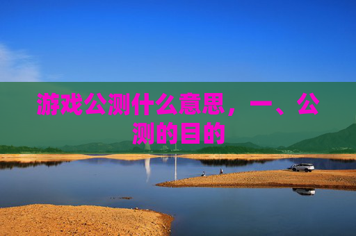 游戏公测什么意思，一、公测的目的