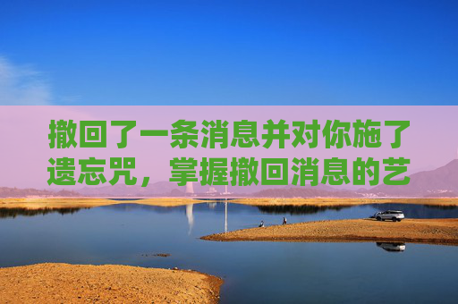 撤回了一条消息并对你施了遗忘咒,掌握撤回消息的艺术,避免尴尬,提升沟通效率 撤回了一条消息并对你施了遗忘咒,掌握撤回消息的艺术,避免尴尬,提升沟通效率