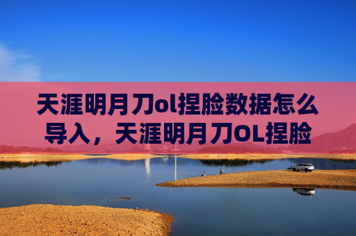 天涯明月刀ol捏脸数据怎么导入，天涯明月刀OL捏脸攻略，打造独一无二的角色