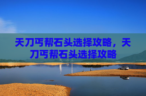 天刀丐帮石头选择攻略，天刀丐帮石头选择攻略