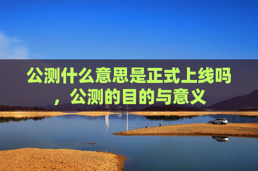公测什么意思是正式上线吗，公测的目的与意义